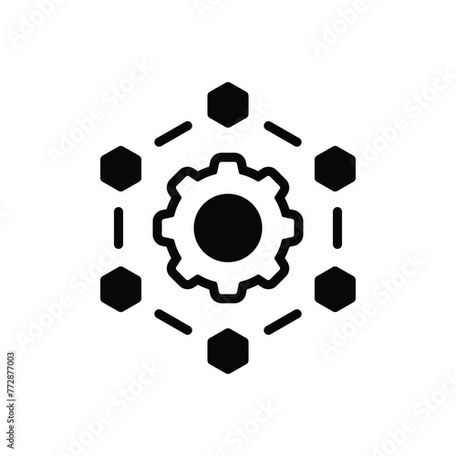 Black solid icon for parameters