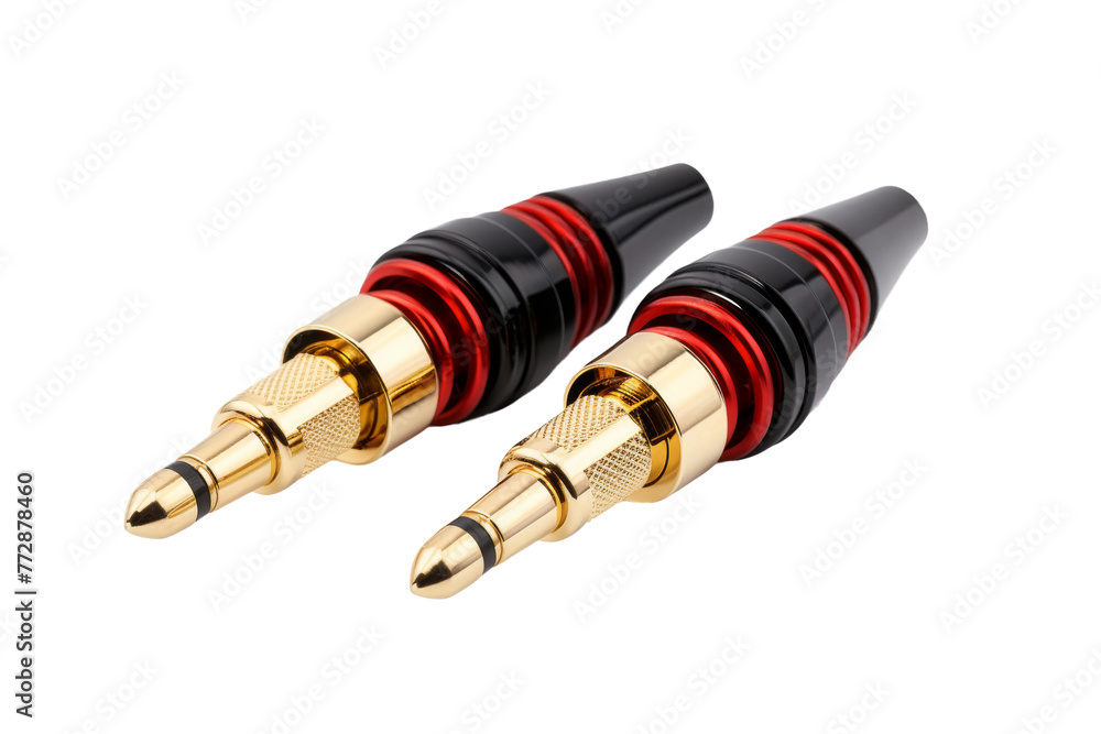 Gold and Black Microphones on White Background. On a White or Clear Surface PNG Transparent Background.. Gold and Black Microphones on White Background. On a White or Clear Surface PNG Transparent Background..