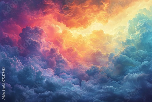 Vibrant Chromatic Cloud Formations