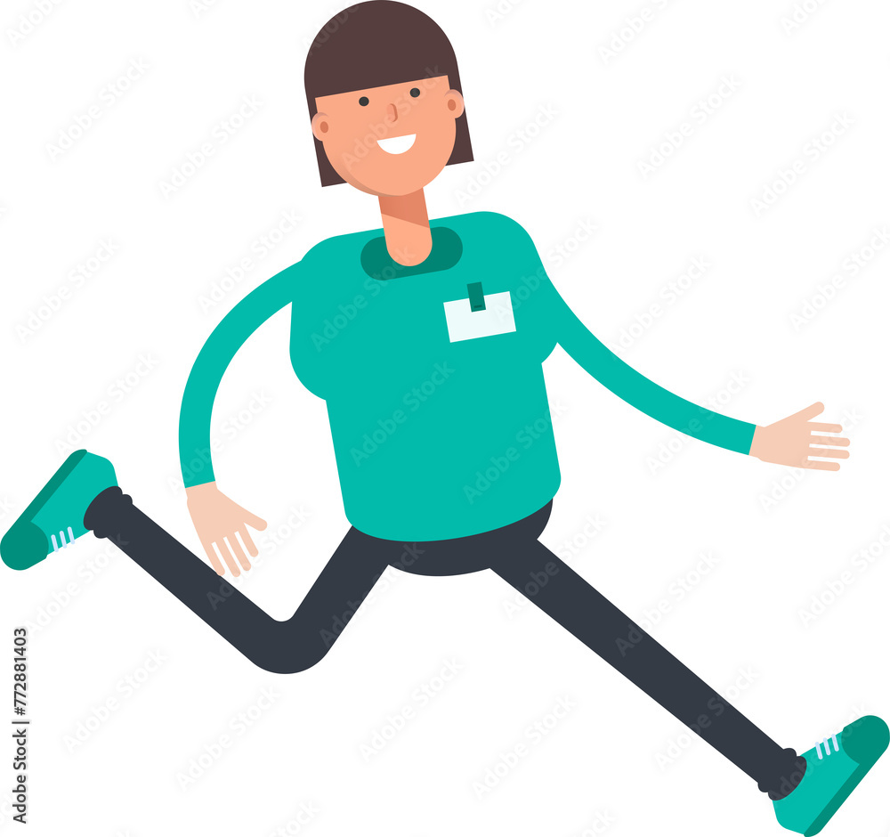 Woman Staff Character Walking
Woman Staff Character Walking