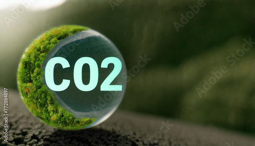 カーボンニュートラル　脱炭素　二酸化炭素　CO2　温室効果ガス　排出ゼロ　吸収　除去　差し引きゼロ　2050年　メタン　フロンガス　一酸化二窒素　N2O　森林　植物　環境破壊　オゾン層　地球環境 photo