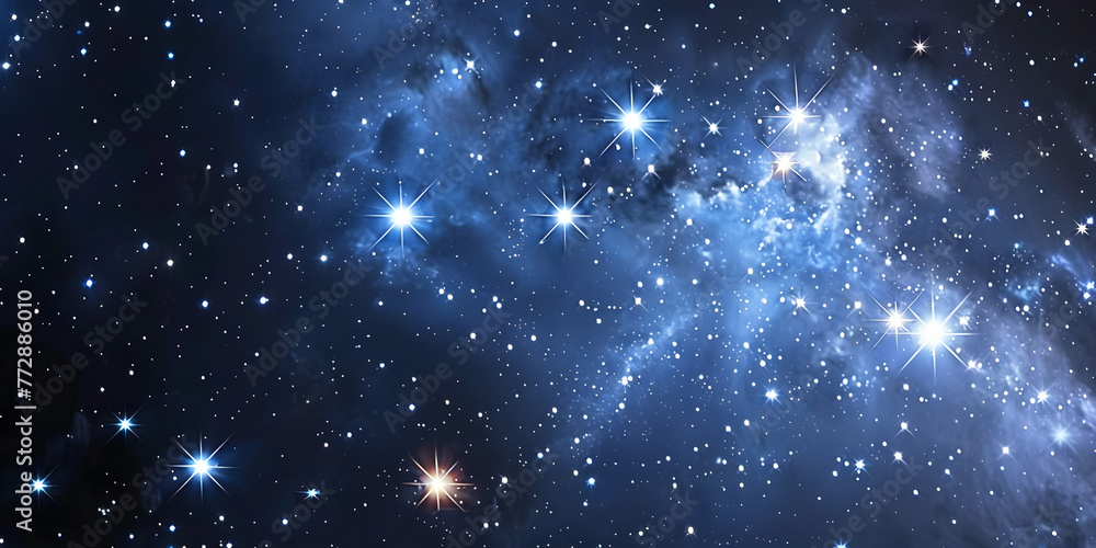 A Celestial Scene Where Stars Illuminate father 's Day Celebration in Galactic Harmony