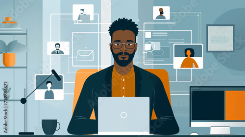person with laptop
