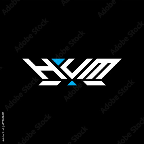 HUM letter logo vector design, HUM simple and modern logo. HUM luxurious alphabet design