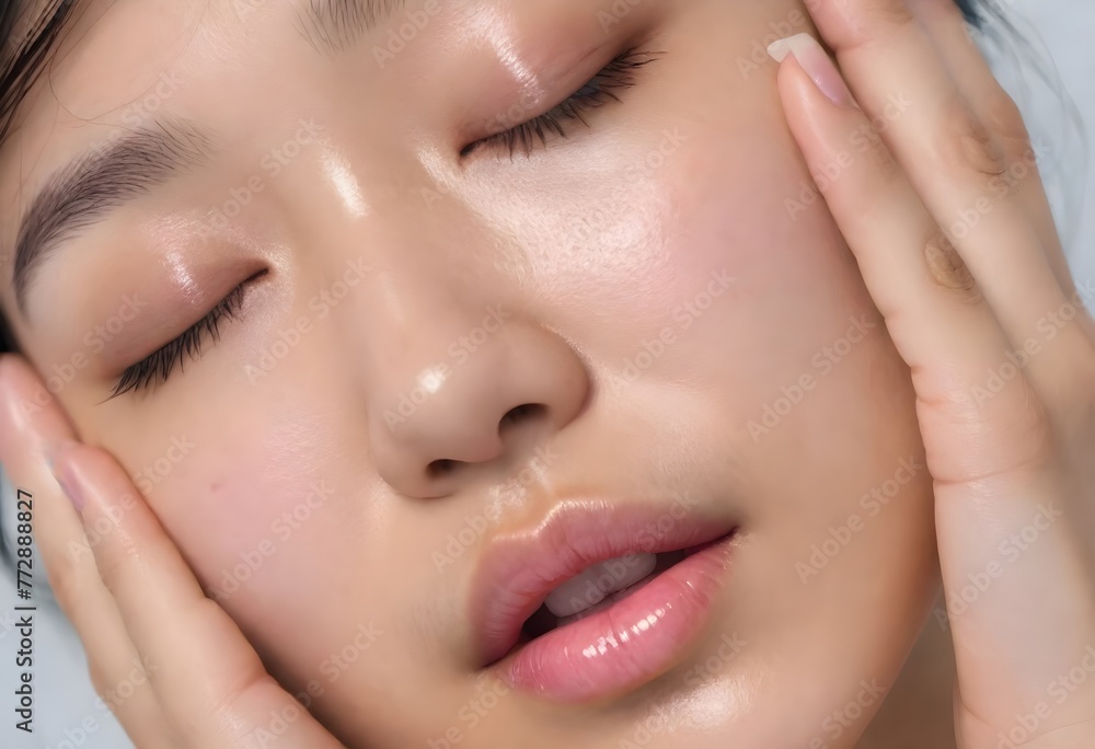 Fototapeta premium Beautiful Young Woman's Close-Up Portrait