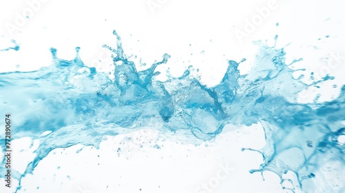 water splash isolated on white