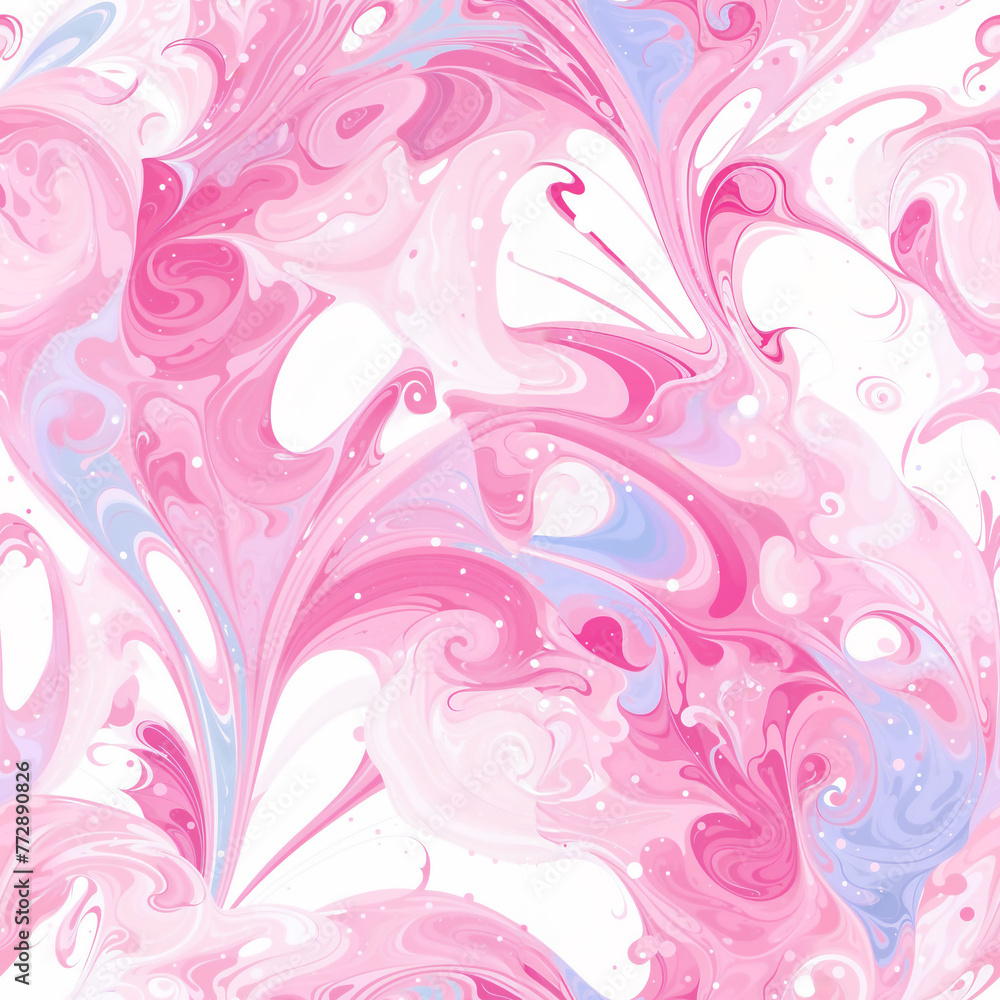 Pink and Blue Marble SEAMLESS Pattern on White Background Pink and Blue Marble SEAMLESS Pattern on White Background