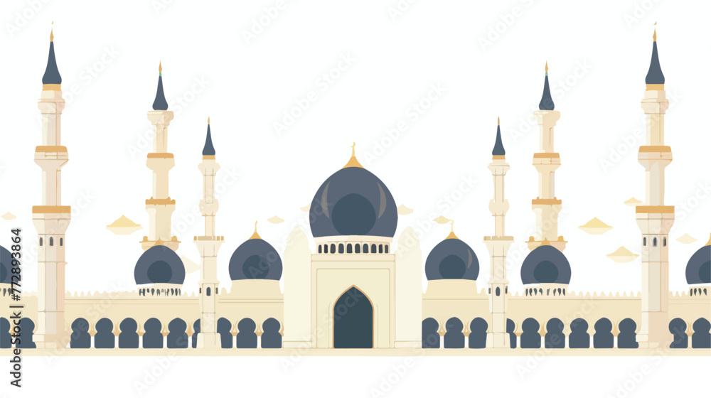 Blank mosque text background modern elegant islamic 