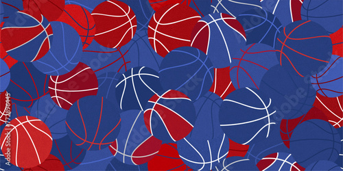 Seamless Abstract Hip Hop Urban Street Art Graffiti Style Streetball Or Basketball Background