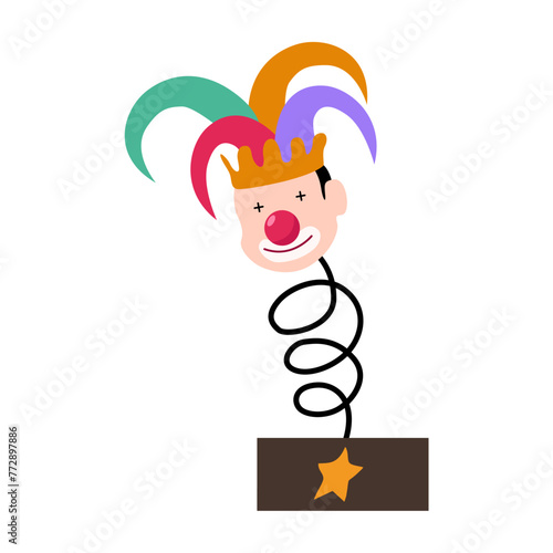 set of april fools funny clowns funny