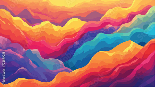 Colorful abstract background fantasy mountains textur