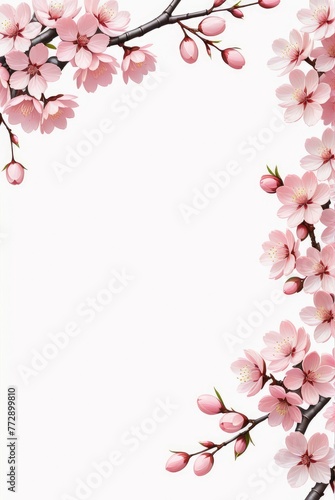 cherry blossom sakura in Japanese Prunus serrulata symbolic and cultural icon small delicate petals  © SR Creative Idea