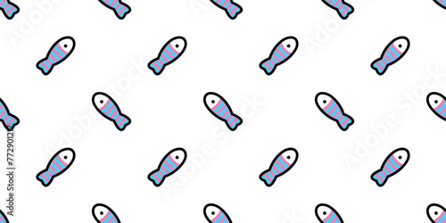fish Seamless pattern vector tuna pink blue shark salmon dolphin doodle cartoon ocean sea gift wrapping paper tile background repeat wallpaper illustration scarf isolated pet animal design