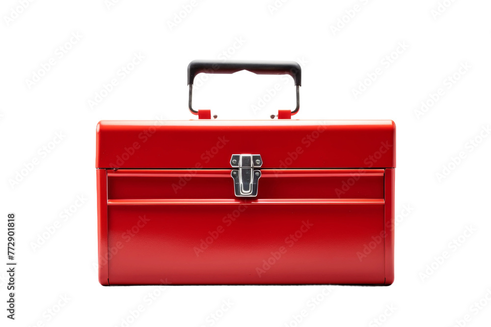 Red Briefcase With Handle on White Background. On a White or Clear Surface PNG Transparent Background.. Red Briefcase With Handle on White Background. On a White or Clear Surface PNG Transparent Background..