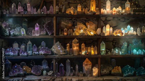 Crystal Cave A Monthly Celebration of Crystals and Minerals Generative AI