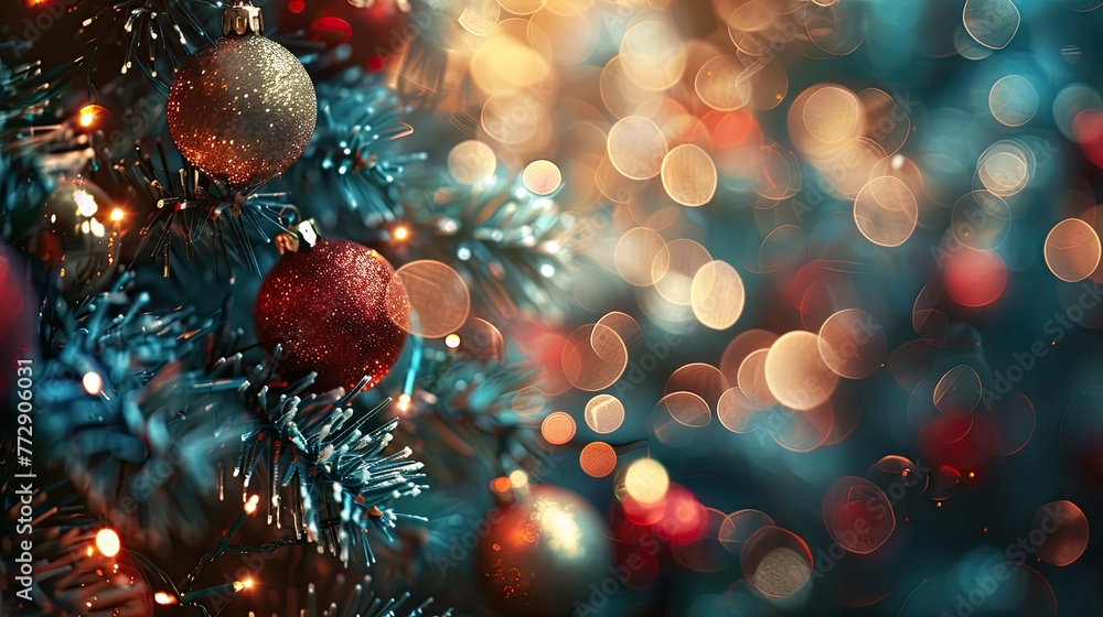 blurred Christmas tree background blurred Christmas tree background