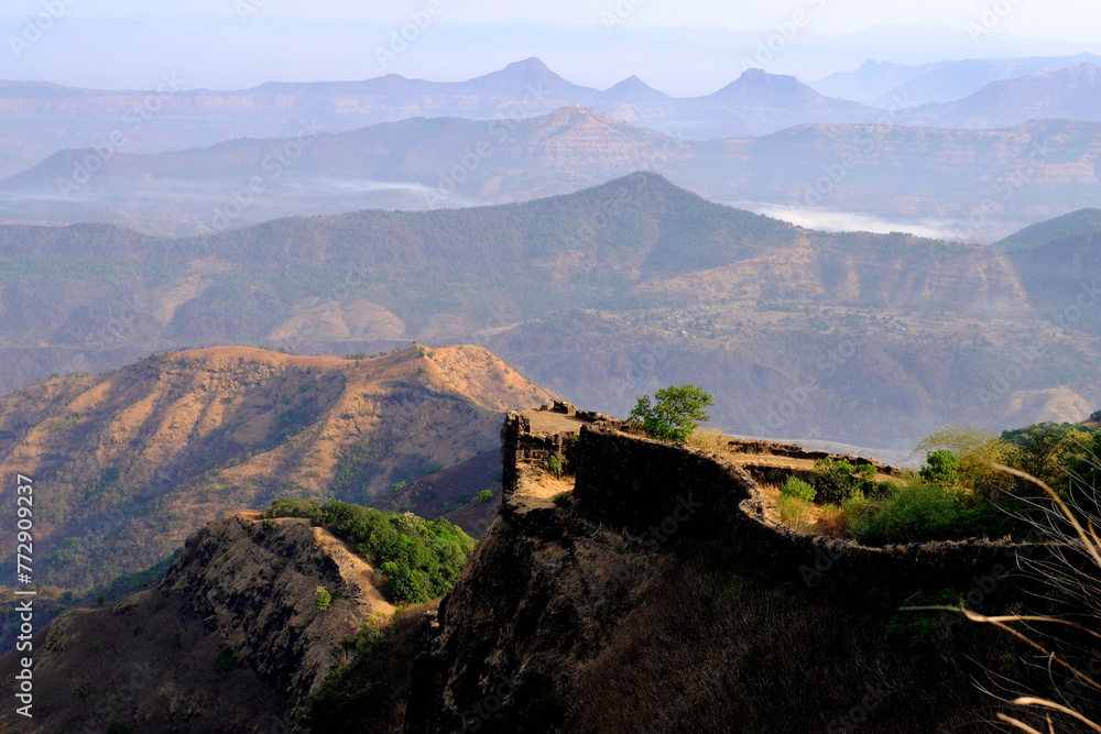 24 March 2024, Pratapgad Fort, Mahabaleshwar, Maharashtra, India 24 March 2024, Pratapgad Fort, Mahabaleshwar, Maharashtra, India
