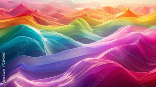 Colorful Waves of Creativity A Rainbow of Inspiration for Your Monthly Events Generative AI