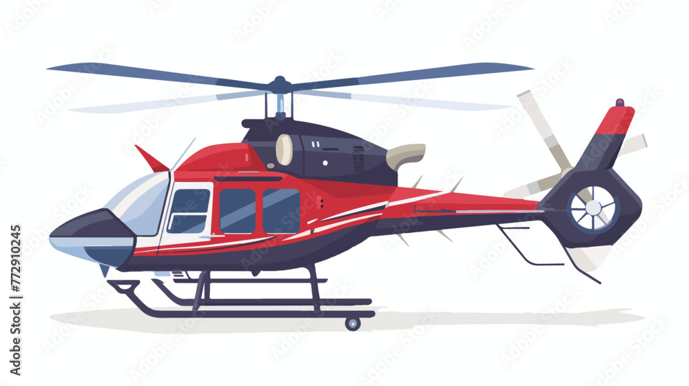 Helicopter icon Flat vector isolated on white background