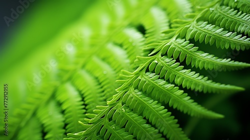 close up of a fern leaf photo