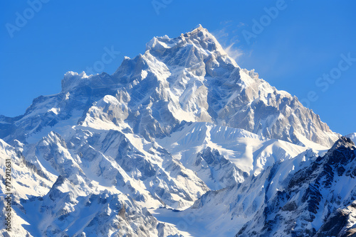 snow covered mountain © Nature creative