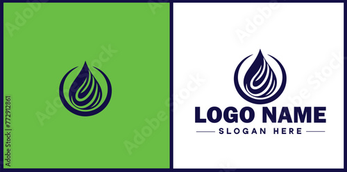 Water drop aqua rain dew droplet logo icon vector for business brand app icon water drop logo template