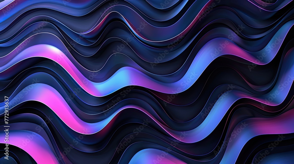 3d abstract geometric minimalist neon pattern, pure black background 3d abstract geometric minimalist neon pattern, pure black background