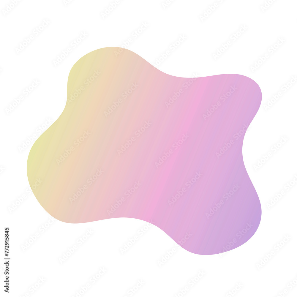 Abstract organic blob shape. featuring mesmerizing gradients of yellow, pink, and purple. Abstract organic blob shape. featuring mesmerizing gradients of yellow, pink, and purple.