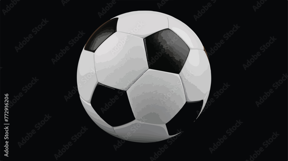 Realistic soccer ball or football ball basic pattern