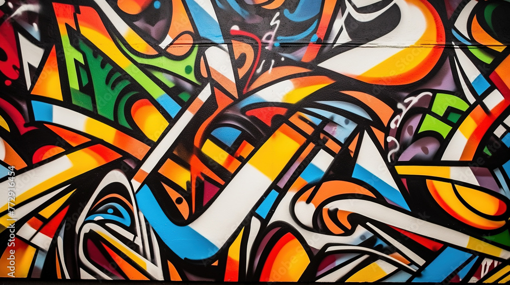 Graffiti on the wall. Modern street art creative background Graffiti on the wall. Modern street art creative background
