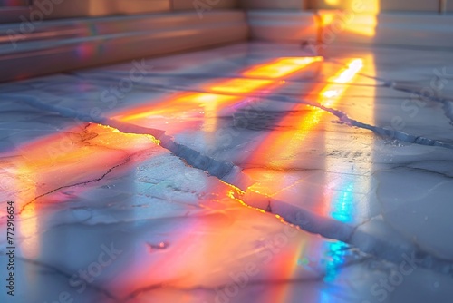 Rainbow-Colored Floor A Glimpse of the Monthly Color Trend Generative AI