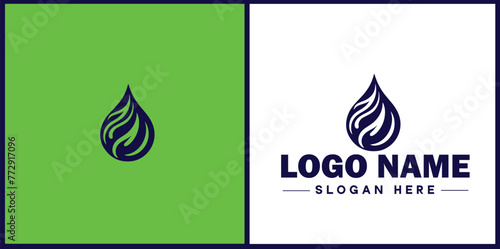 Water drop aqua rain dew droplet logo icon vector for business brand app icon water drop logo template