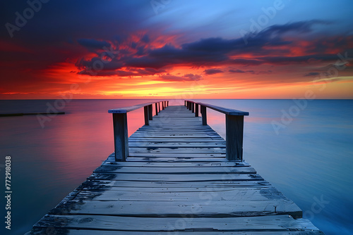 pier at sunset © Nature creative