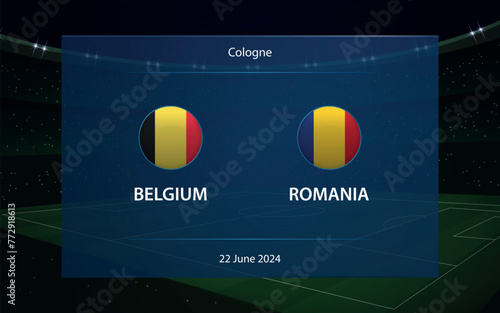 Belgium vs Romania. Europe football tournament 2024