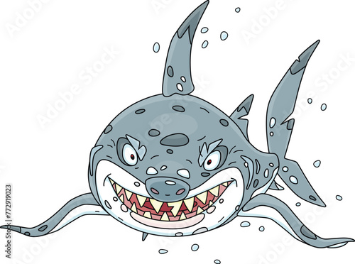 Ghastly great white shark w...