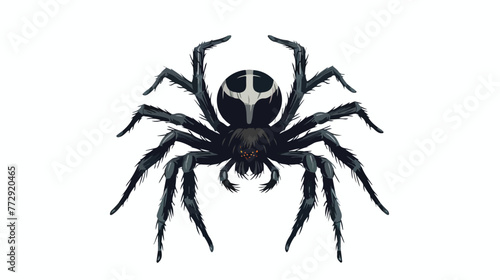 Spider for Halloween Flat vector isolated on white background