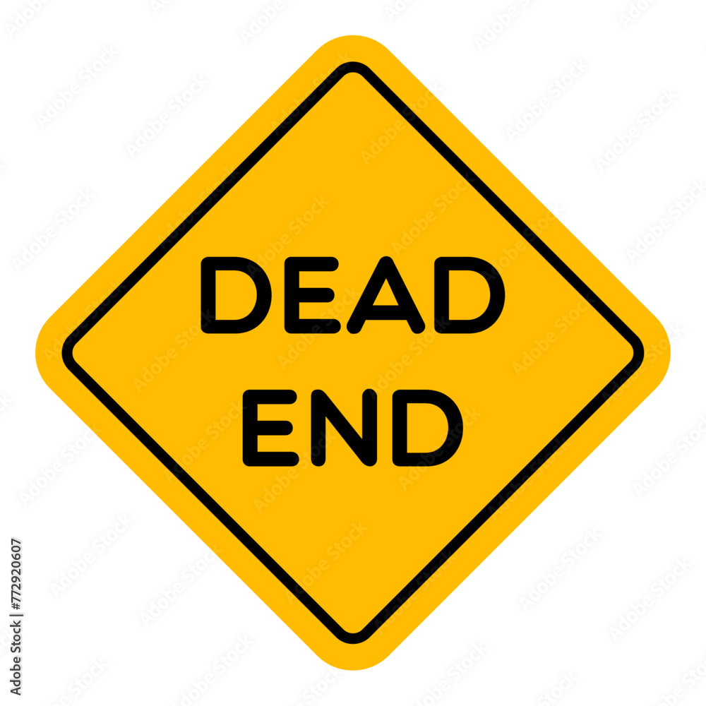 Vector Dead End Road Sign Vector Dead End Road Sign