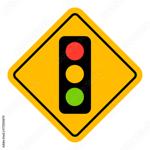 Vector Traffic Light Road Sign