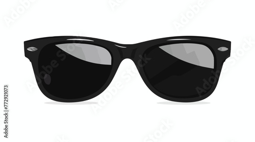 Sunglasses icon. Black silhouette sun glasses