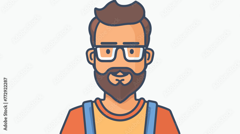 Tiler avatar icon. Outline tiler avatar vector icon 
