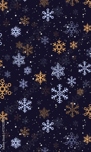 snowflakes Christmas theme background.