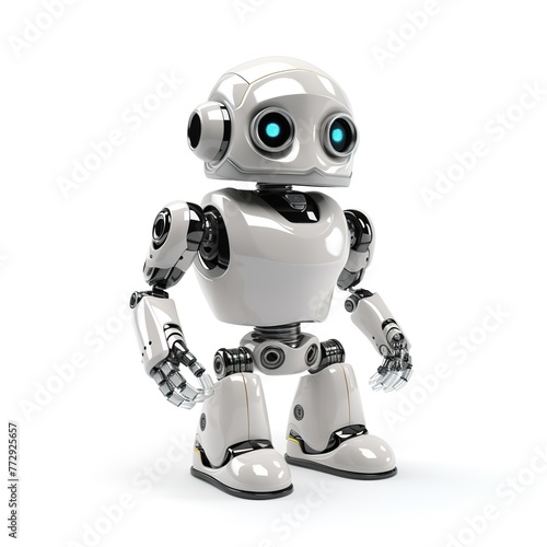 Robot isolated on white background 