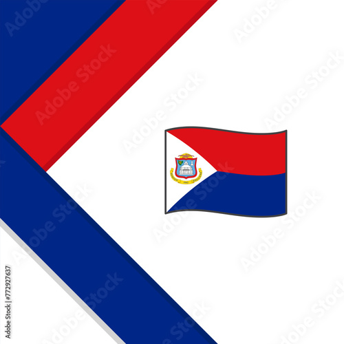 Free Download Sint Maarten Flag Abstract Background Design Template. Sint Maarten Independence Day Banner Social Media Post. Sint Maarten Illustration - GFXLoad
