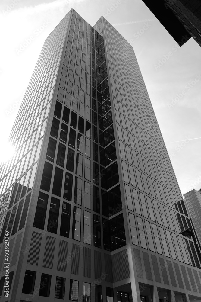 Die Skyline Frankfurt am Main in beeindruckenden schwarz weiß Aufnahmen Die Skyline Frankfurt am Main in beeindruckenden schwarz weiß Aufnahmen