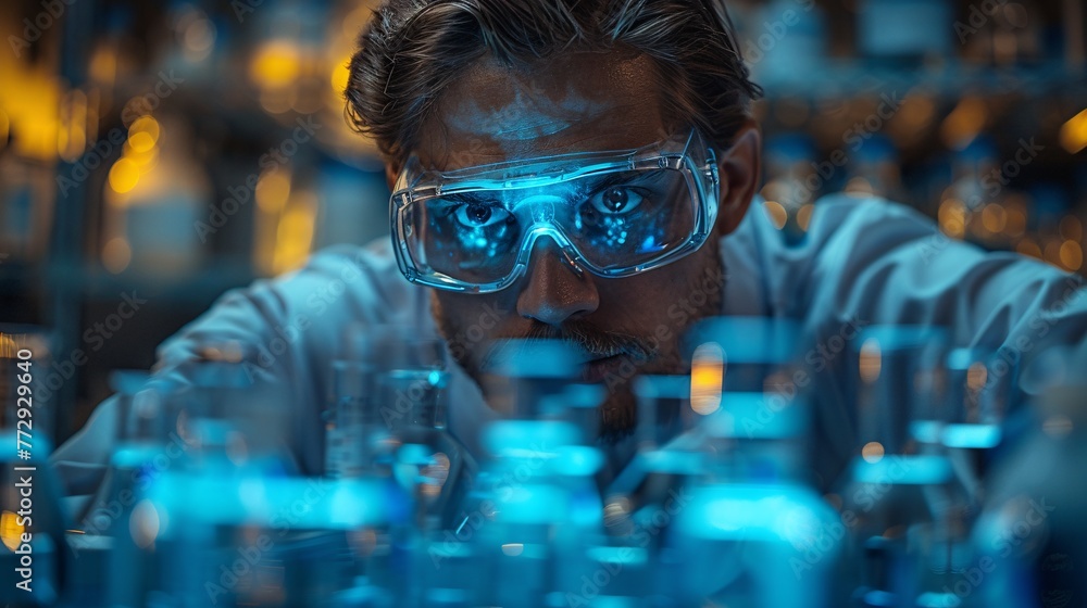 Science-Savvy Scientist in Blue Goggles Generative AI Science-Savvy Scientist in Blue Goggles Generative AI