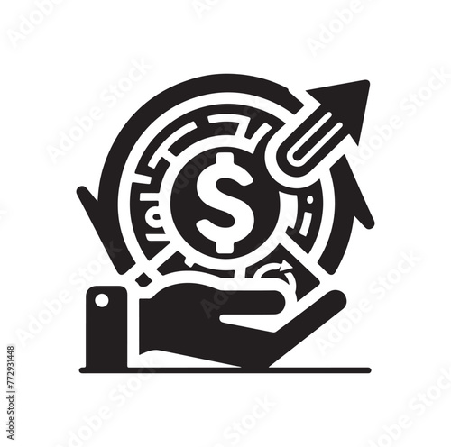 online payment get way logo vector illustration
