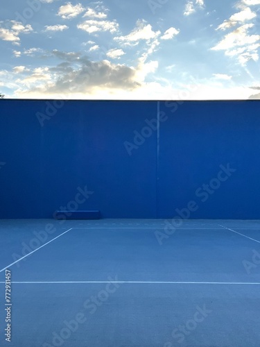 zenithal aerial view of a paddle tennis court
