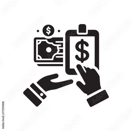 online payment get way logo vector illustration