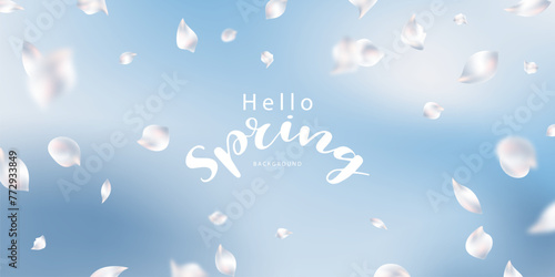 Cherry blossom vector illustration design spring background