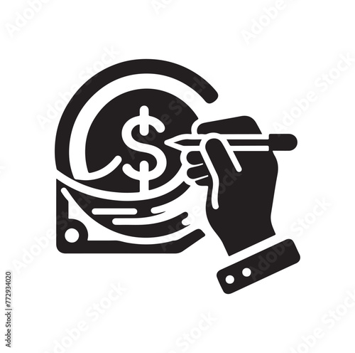 online payment get way logo vector illustration